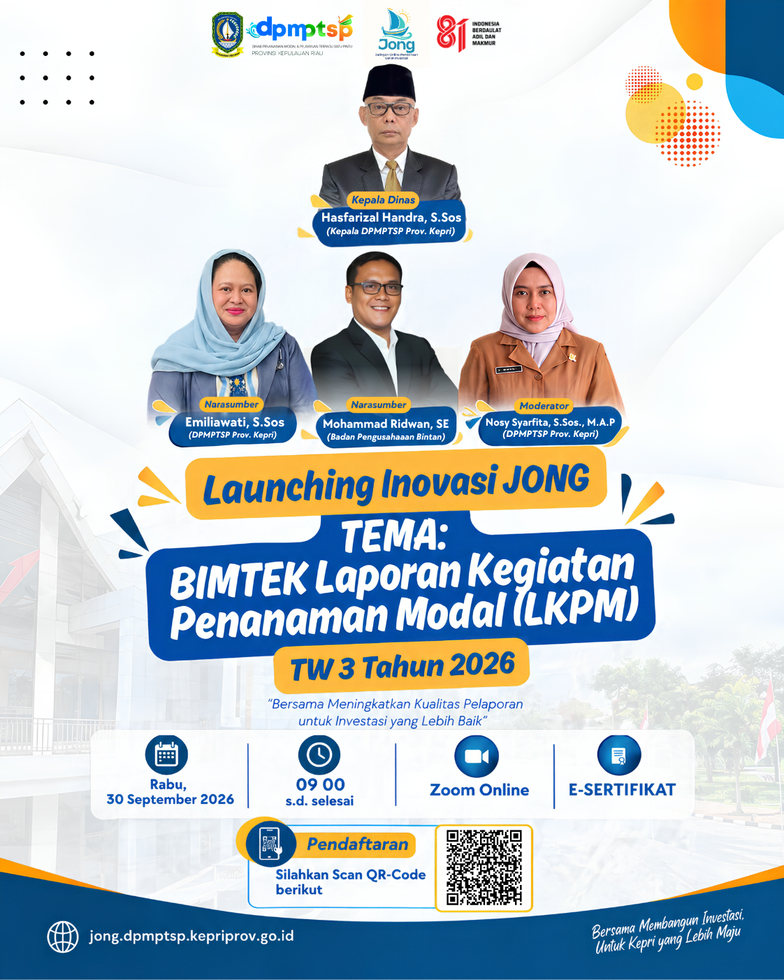 Bimbingan Teknis Laporan Kegiatan Penanaman Modal (LKPM) TW 3 Tahun 2026